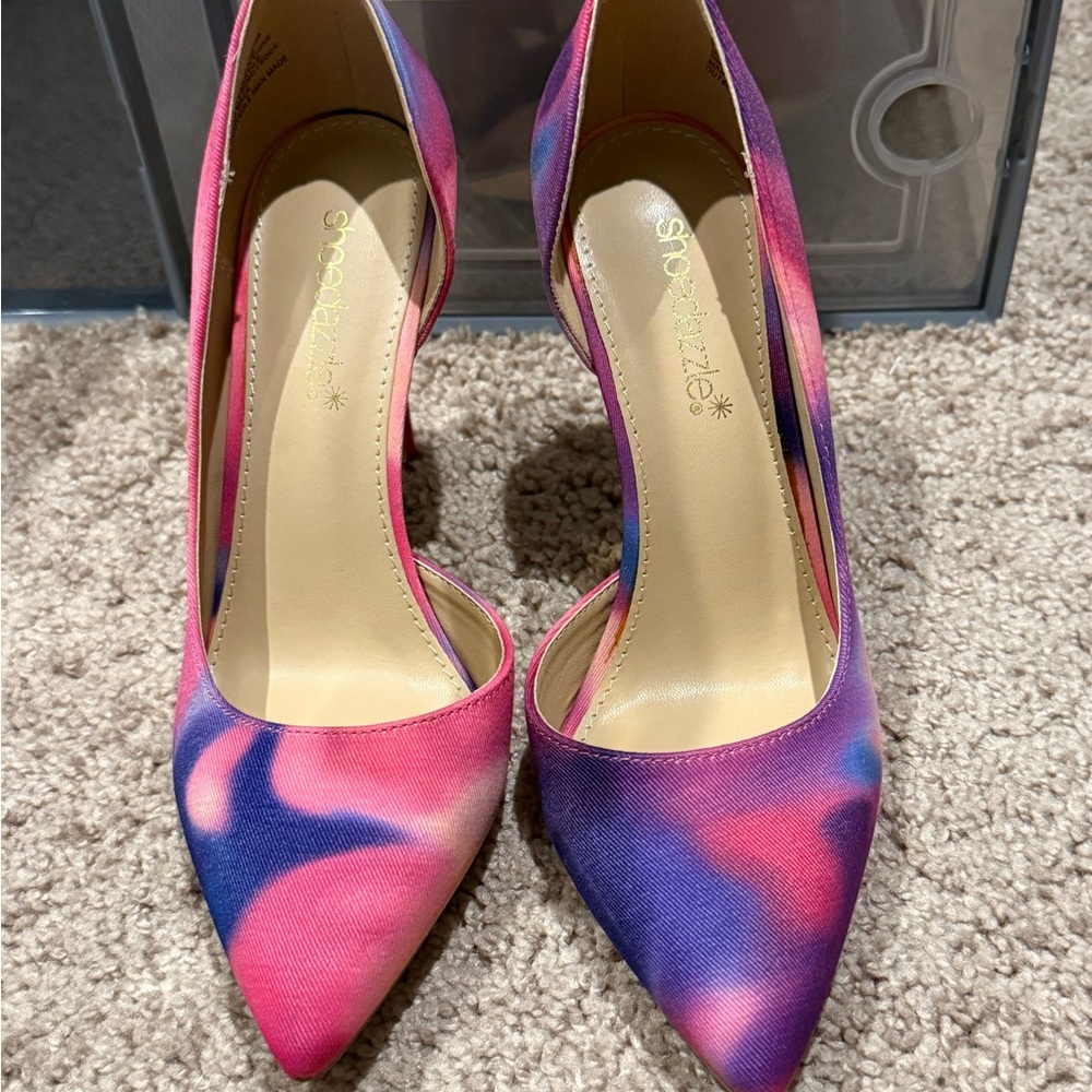 Women's Pink & Purple Pointed-Toe Pumps